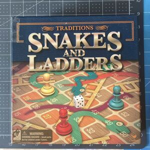Traditions Snakes & Ladders Board Game never used